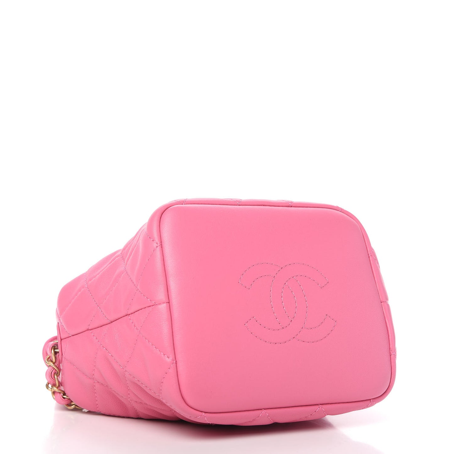 Lambskin Quilted Small Perfect Meeting Hobo Pink