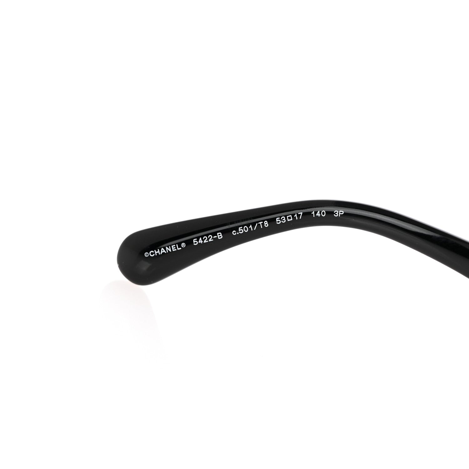 Chanel Acetate Strass Square Sunglasses 5422-B Black 7 of 8