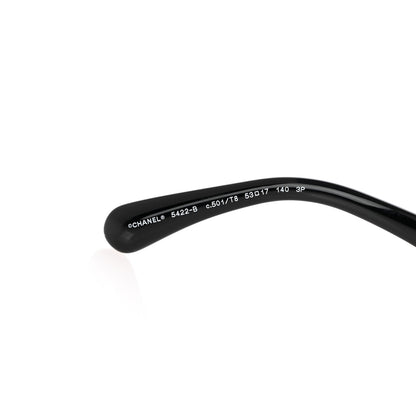 Chanel Acetate Strass Square Sunglasses 5422-B Black 7 of 8