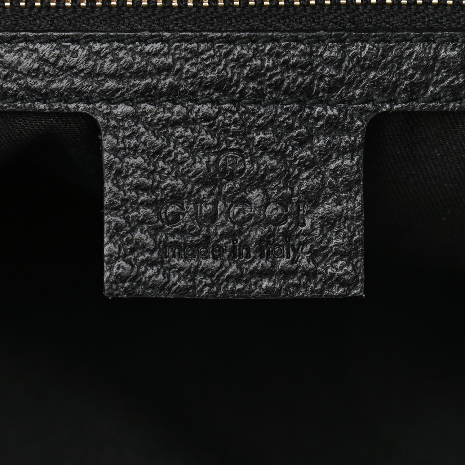 Gucci Pebbled Calfskin Web Bamboo Ring Hobo Black 6 of 11