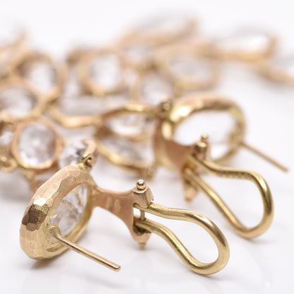 Gucci 18K Yellow Gold Quartz Chandelier Earrings 5 of 5