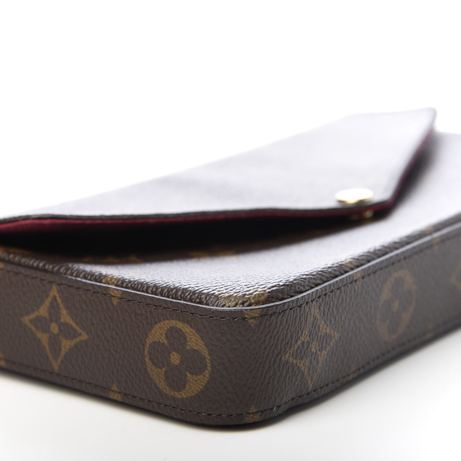 Louis Vuitton Monogram Pochette Felicie Chain Wallet Fuchsia 7 of 10