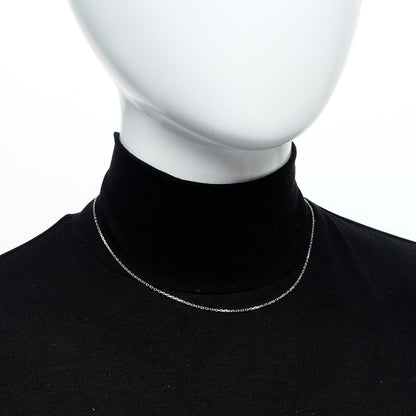 Van Cleef & Arpels 18K White Gold Trace Chain Necklace 2 of 6