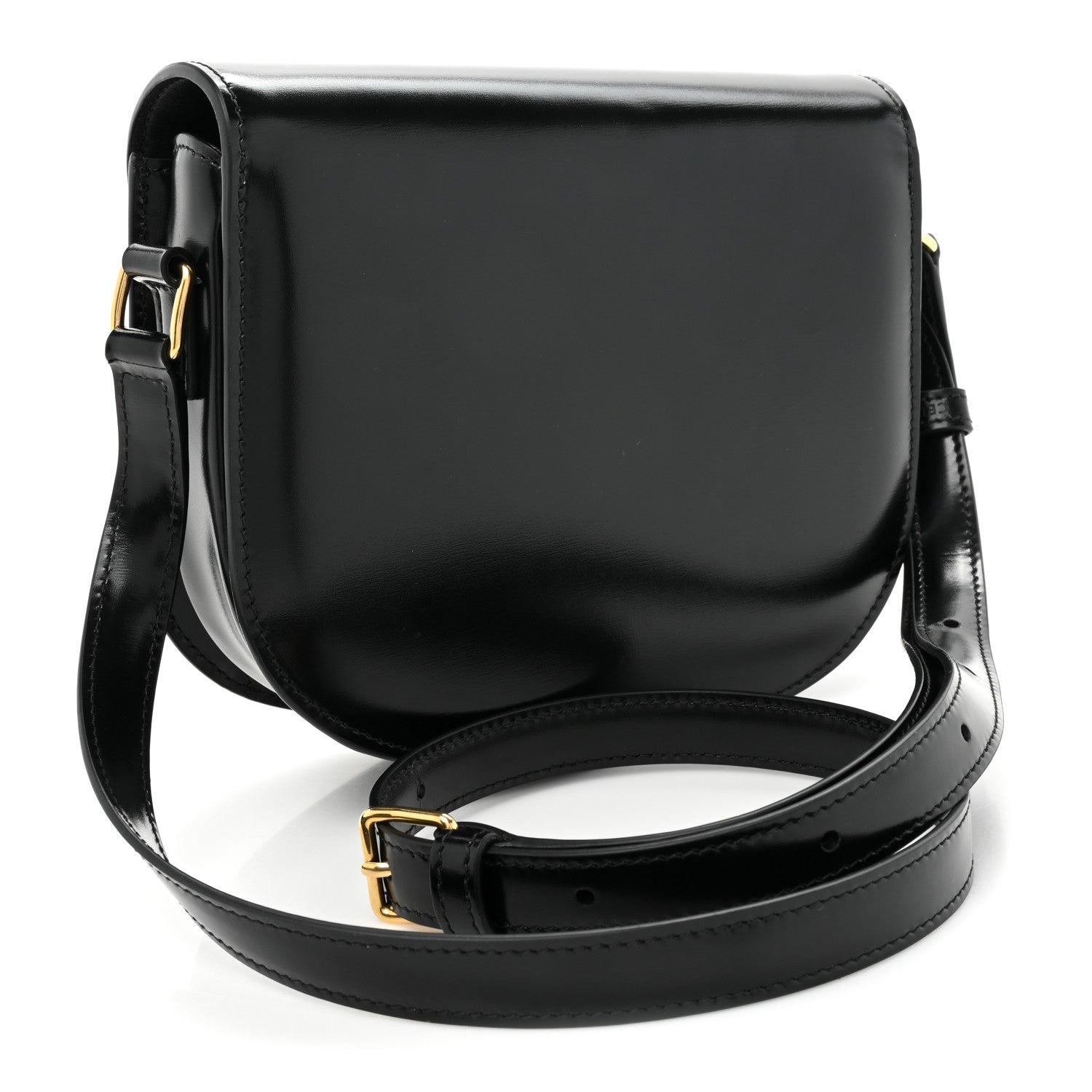 Celine Shiny Calfskin Teen Besace Black 3 of 11