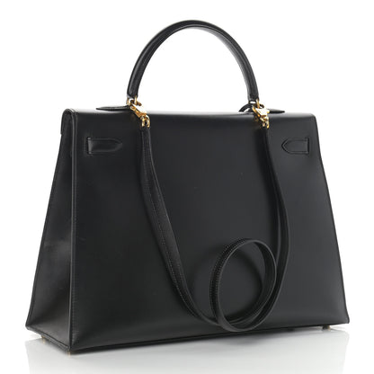 Hermes Box Kelly Sellier 35 Black 2 of 11