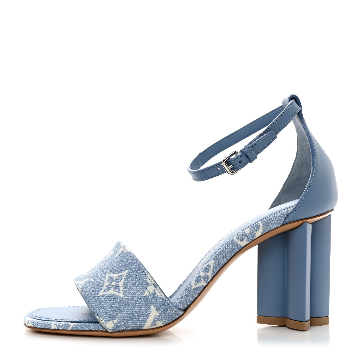 Louis Vuitton Monogram Denim Silhouette Sandals 36 Blue 1 of 9