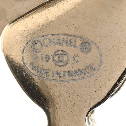 Chanel Metal Pearl Chain CC Long Necklace Gold 5 of 5