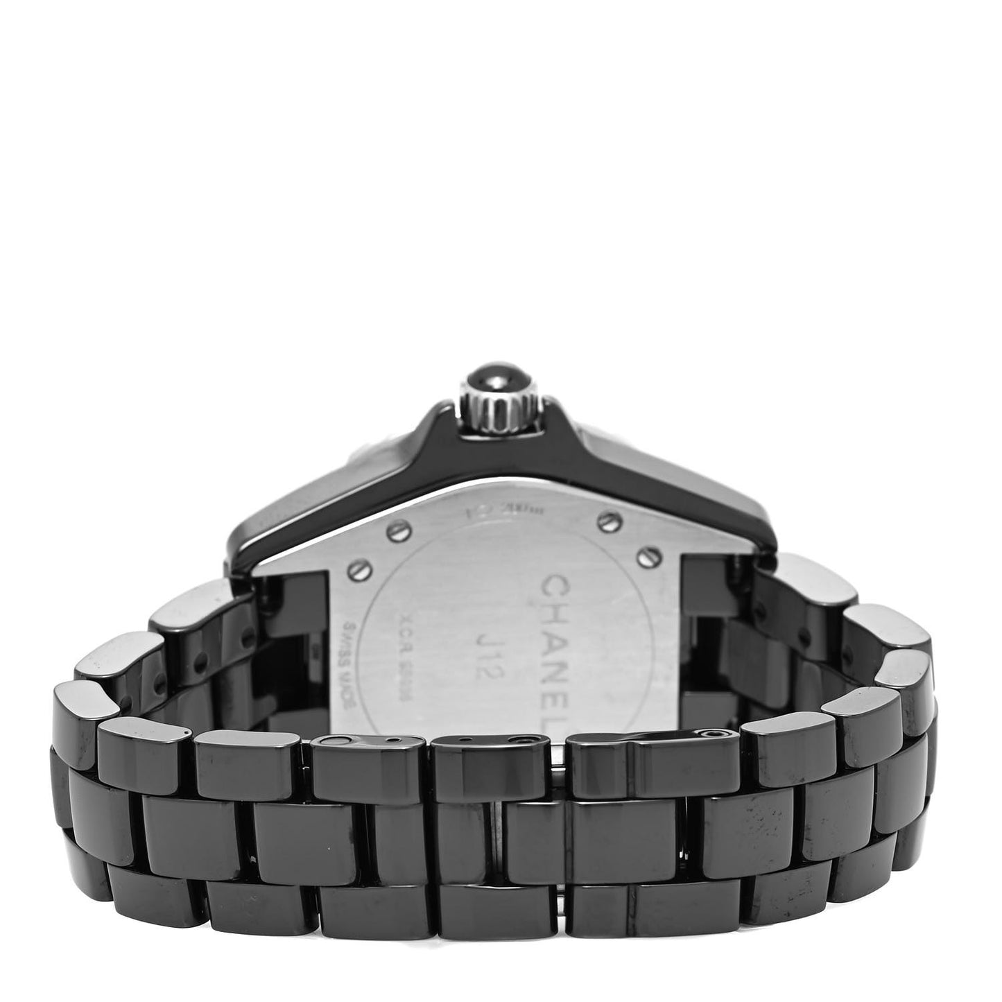 Stainless Steel Ceramic 33mm J12 Quartz Watch Black