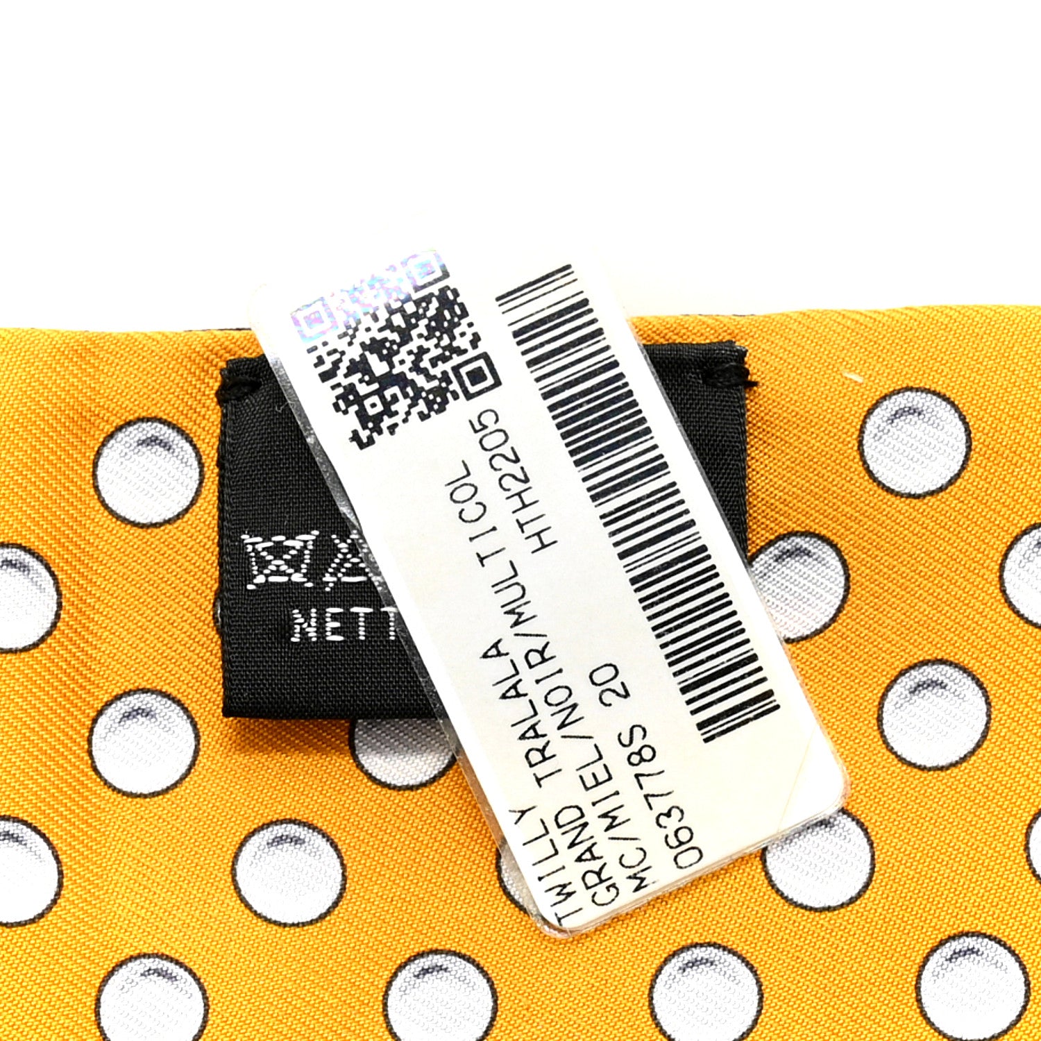 Hermes Silk Grand Tralala Twilly Miel Black Multicolor 4 of 4