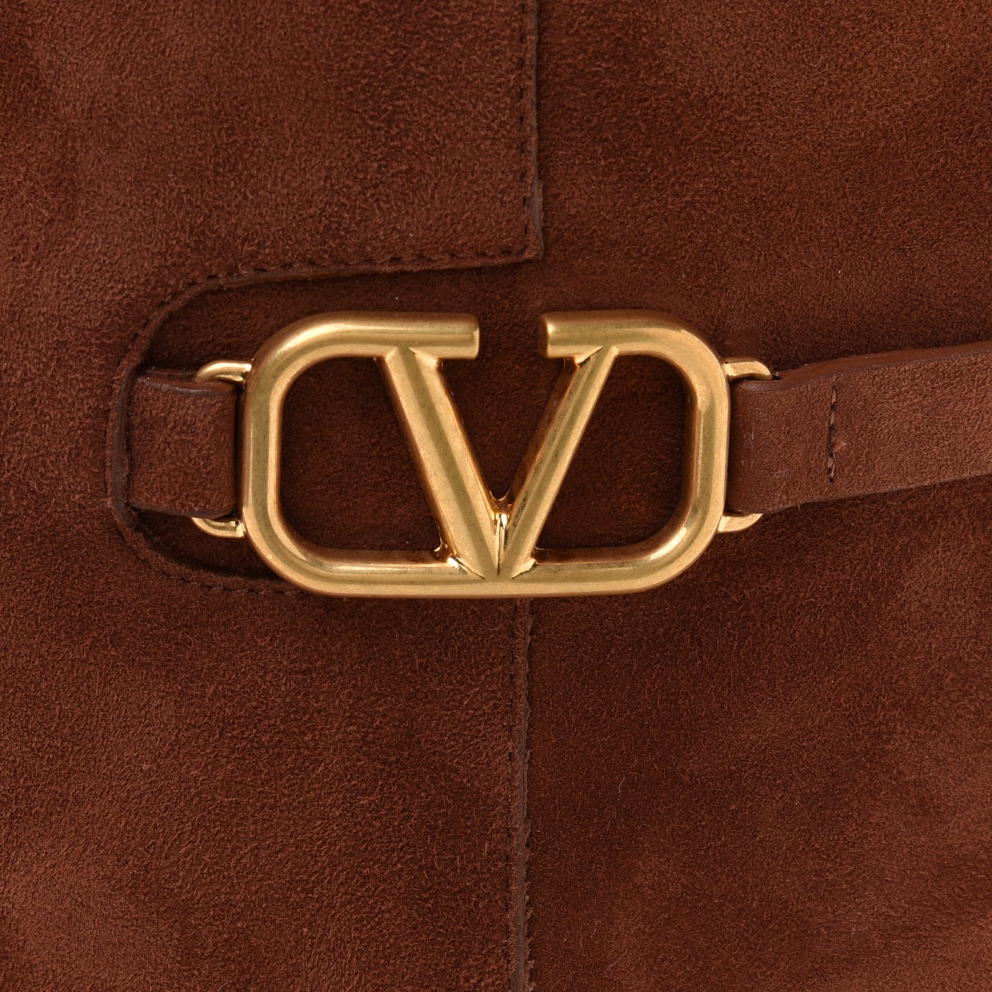 Suede Vlogo Knee High Boots 40.5 Brown