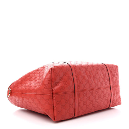 Gucci Guccissima Vitello Tender Large Joy Tote Sporting Red 4 of 10