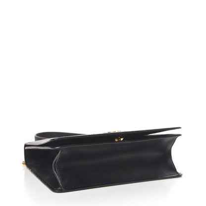 Prada Saffiano Soft Chain Shoulder Bag Black 4 of 9