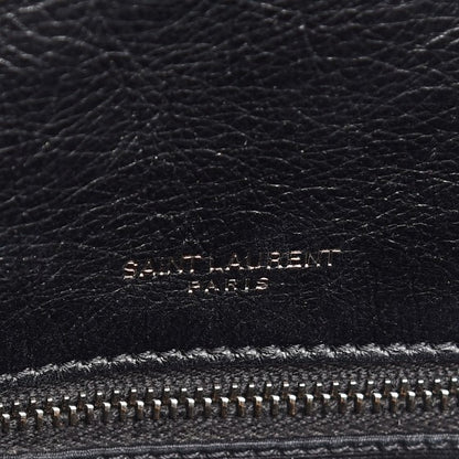 Saint Laurent Crinkled Calfskin Matelasse Monogram Medium Niki Chain Satchel Black 7 of 13