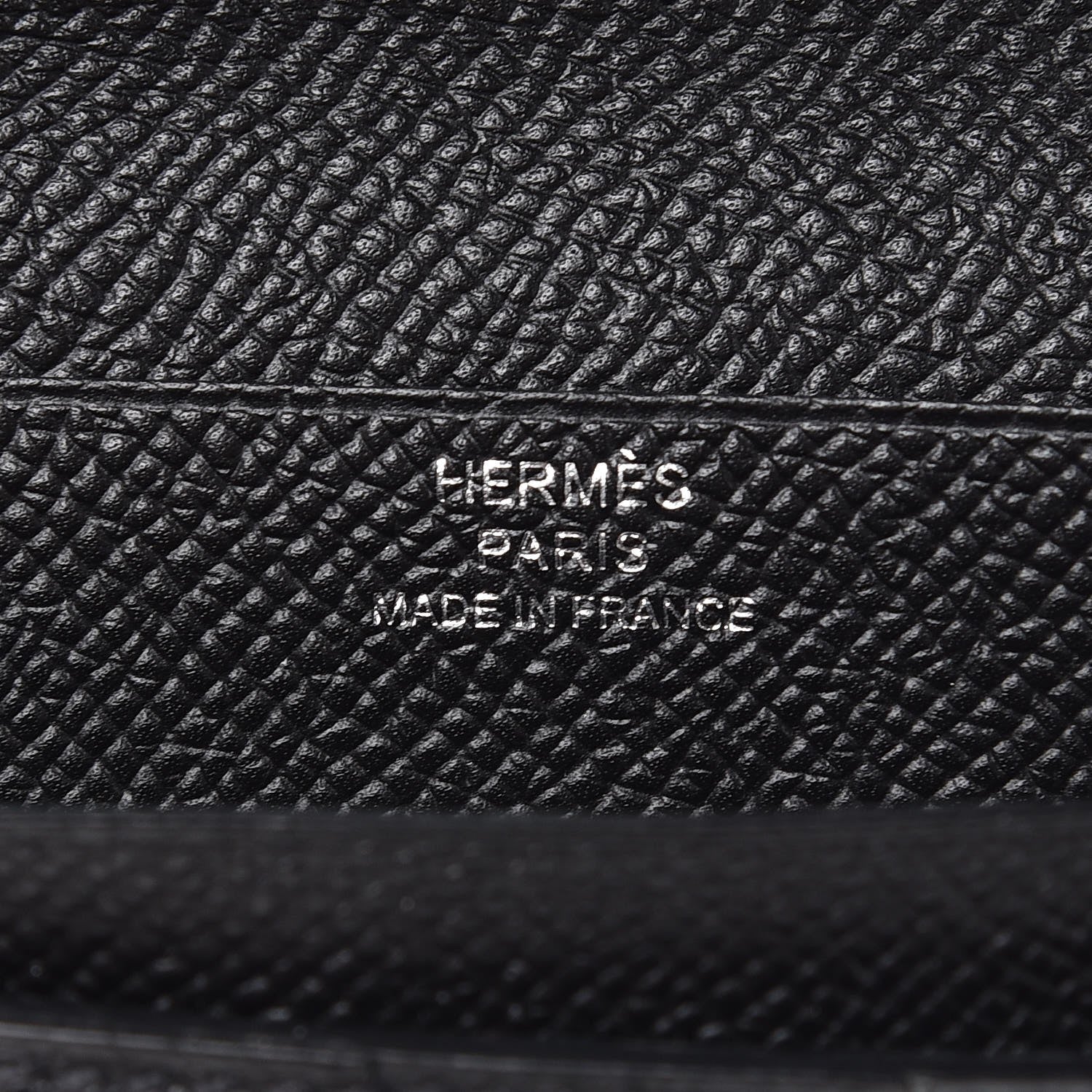 Hermes Epsom Bearn Gusset Wallet Black 6 of 8