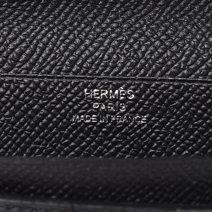Hermes Epsom Bearn Gusset Wallet Black 6 of 8