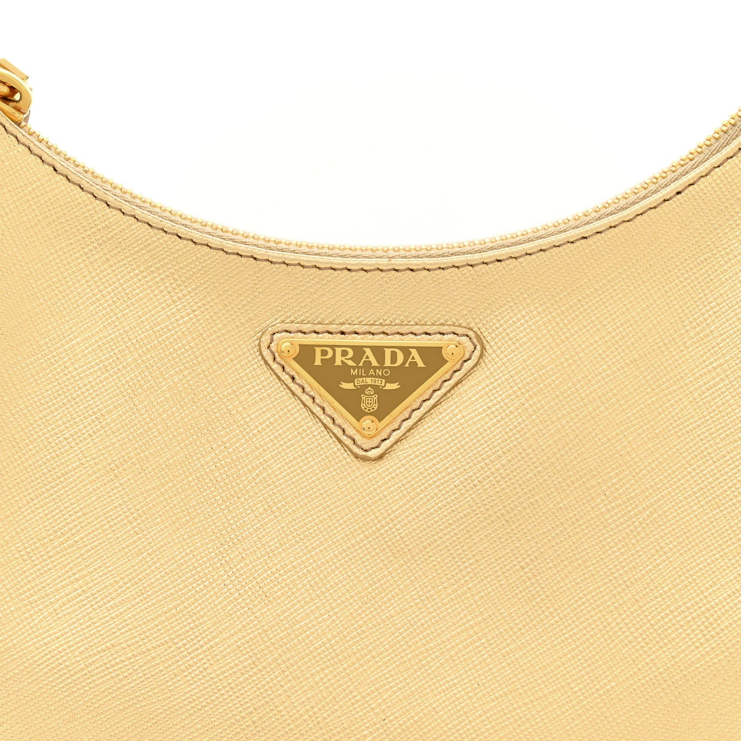 Saffiano Lux Mini Re-Edition Shoulder Bag Platino