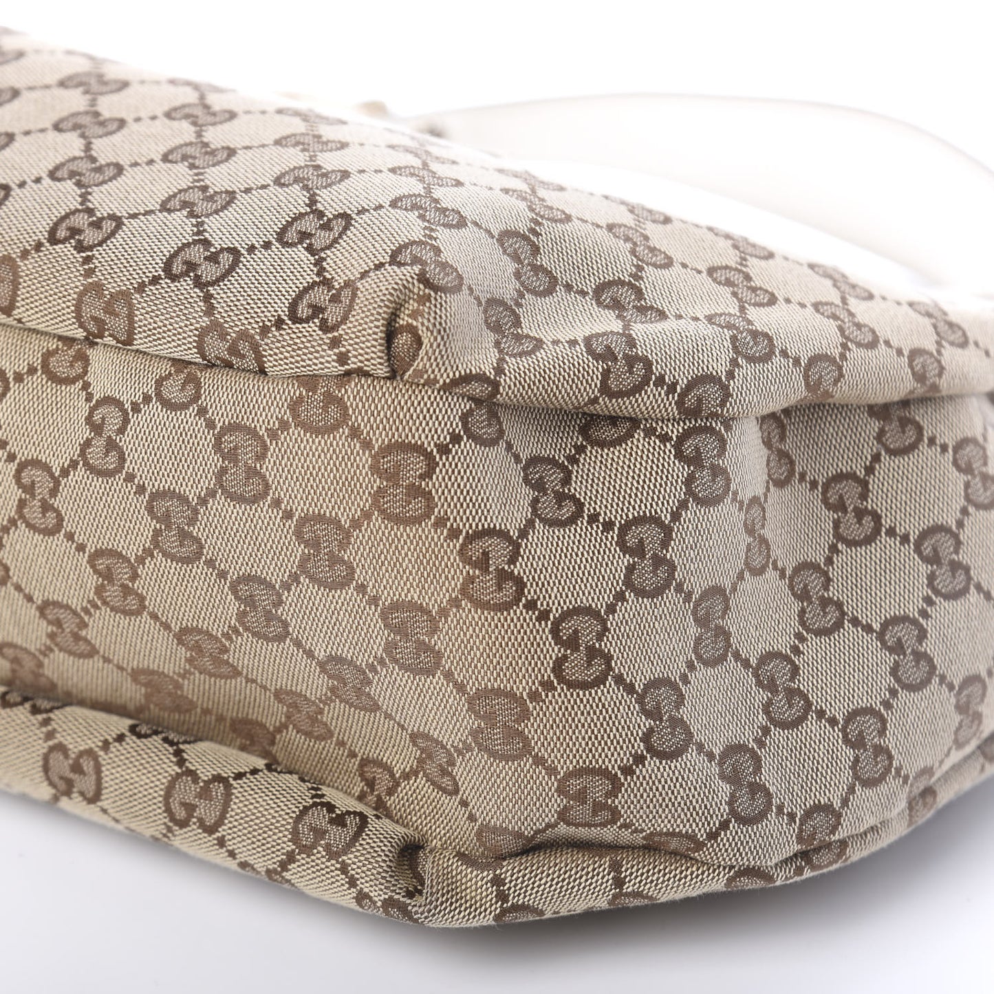 Monogram Large New Ladies Web Hobo Off White