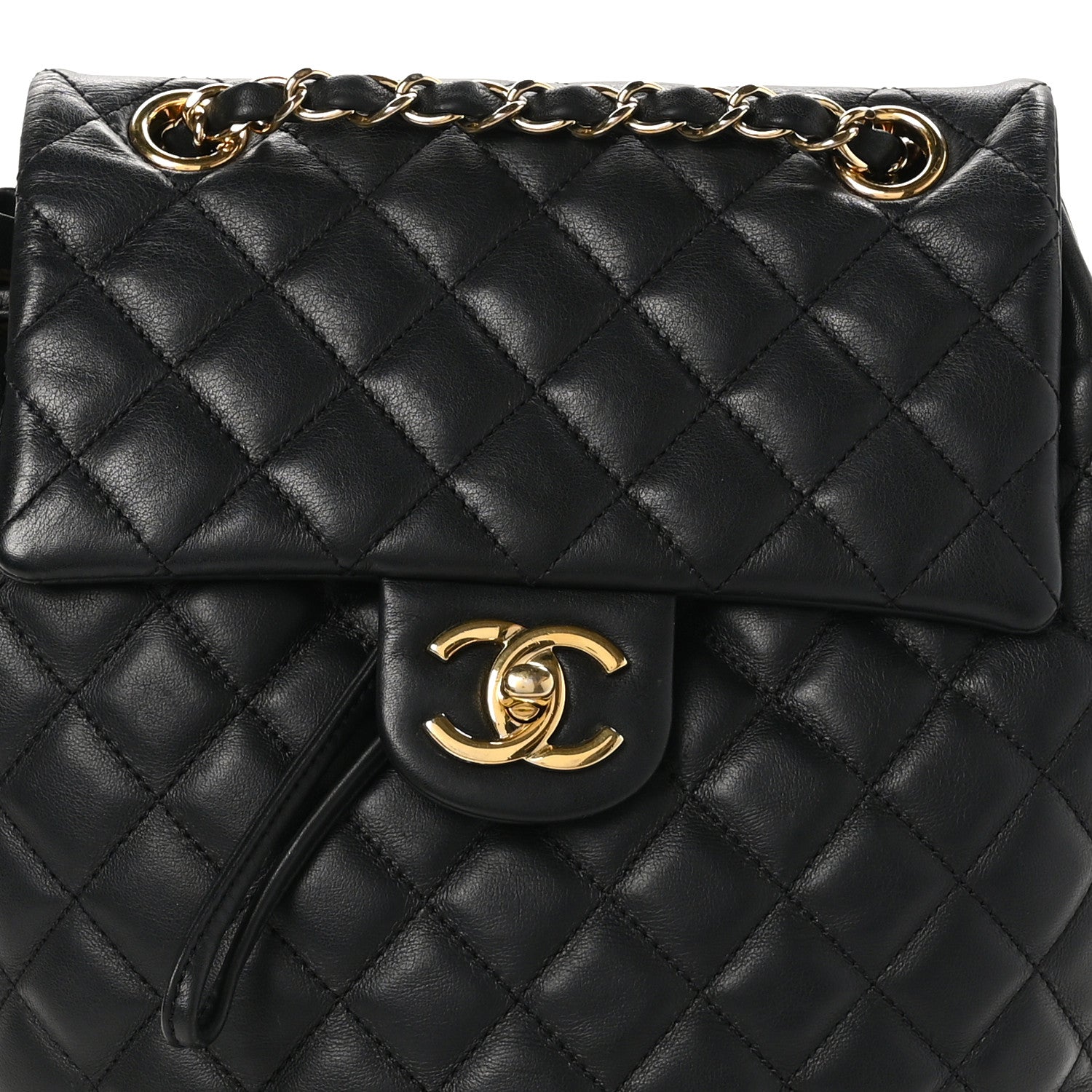 Chanel Lambskin Quilted Small Urban Spirit Backpack Black 8 of 10