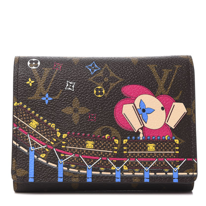 Louis Vuitton Monogram 2020 Christmas Animation Roller Coaster Victorine Wallet Pivoine 1 of 8