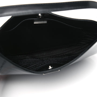 Prada Spazzolato Cleo Shoulder Bag Black 4 of 4