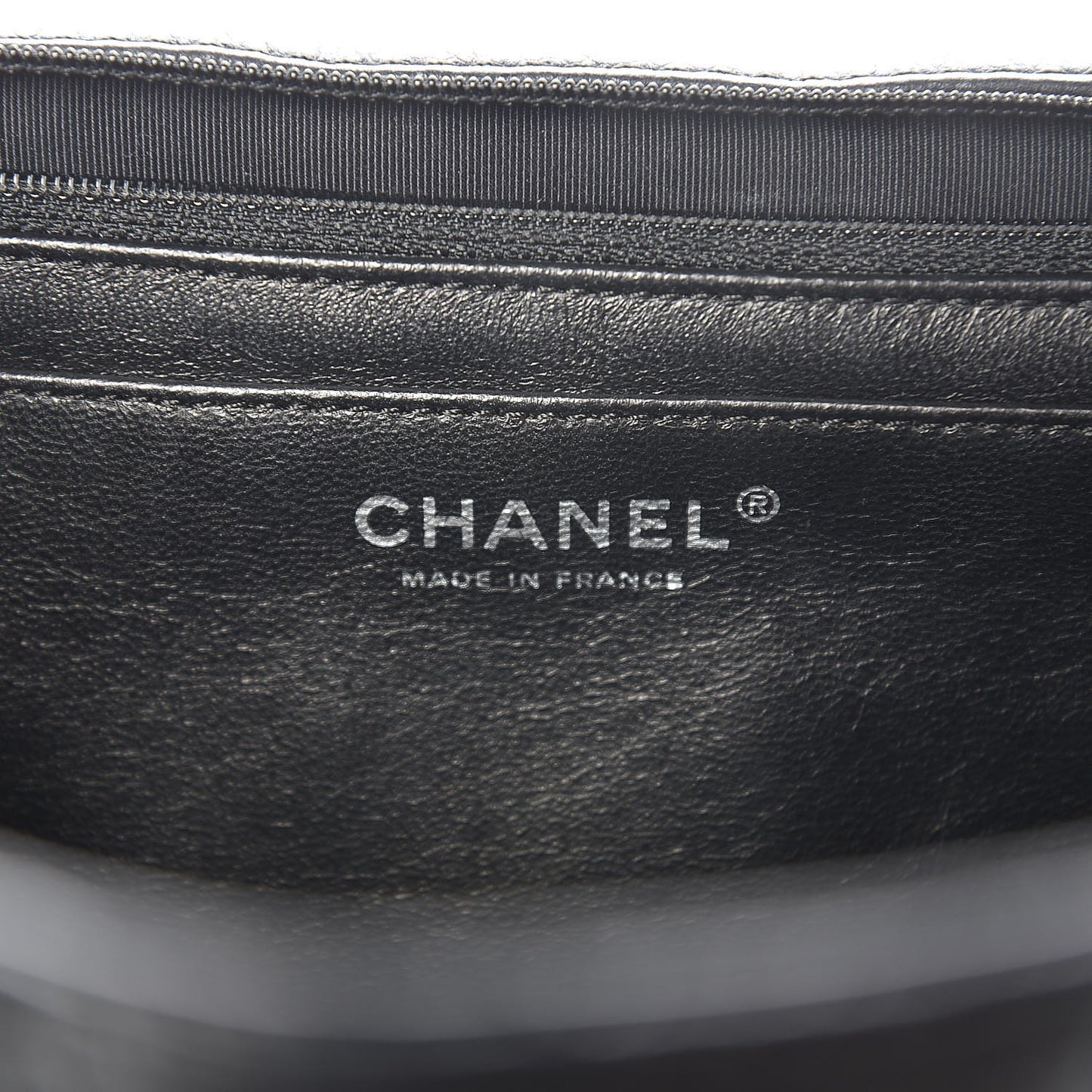 Washed Caviar Quilted Maxi Single Flap Black