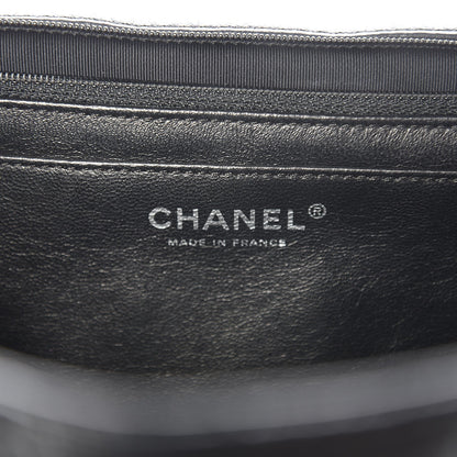 Chanel Washed Caviar Quilted Maxi Single Flap Black 7 of 10
