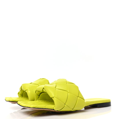 Bottega Veneta Nappa Maxi Intrecciato Lido Flat Sandals 41 Kiwi 3 of 7