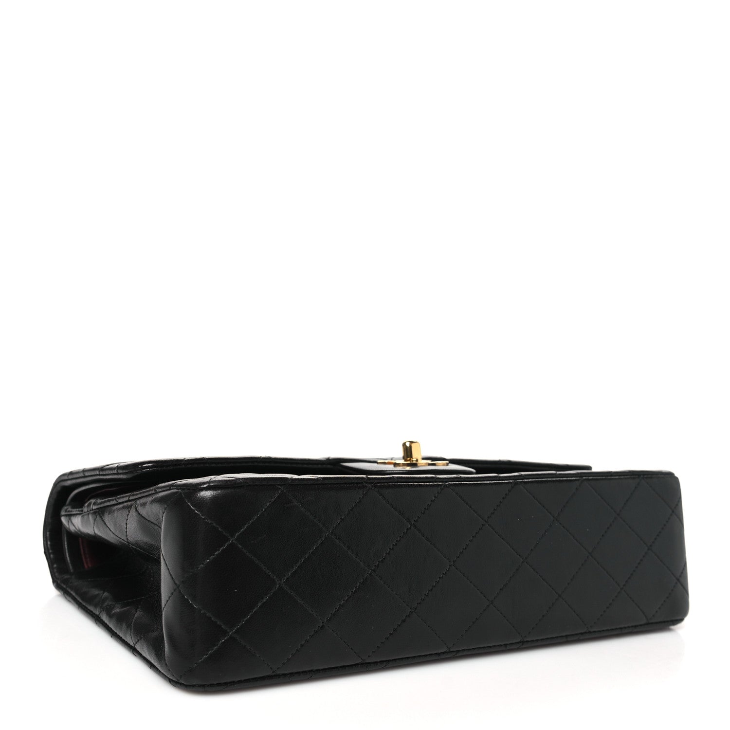 Chanel Lambskin Quilted Medium Double Flap Black 6 of 19
