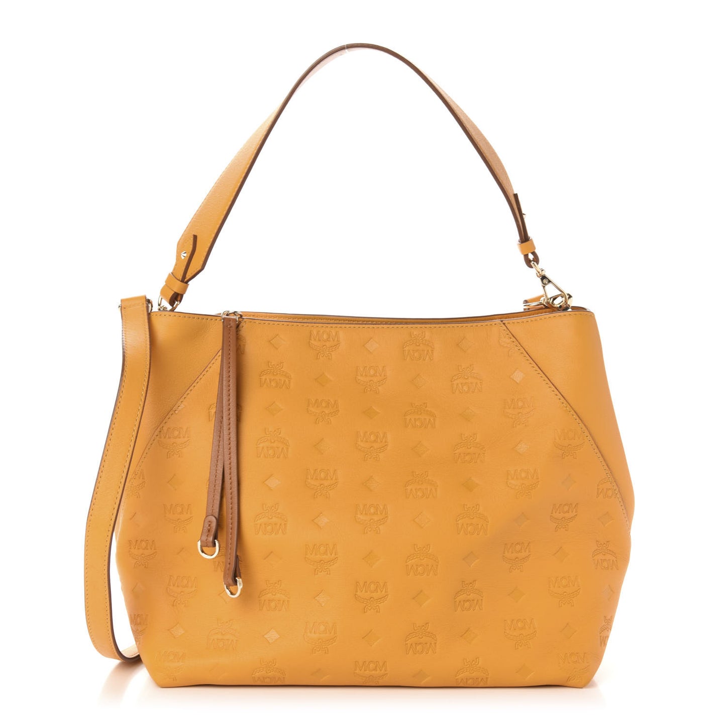 Calfskin Ottomar Monogram Medium Klara Hobo Golden Mango