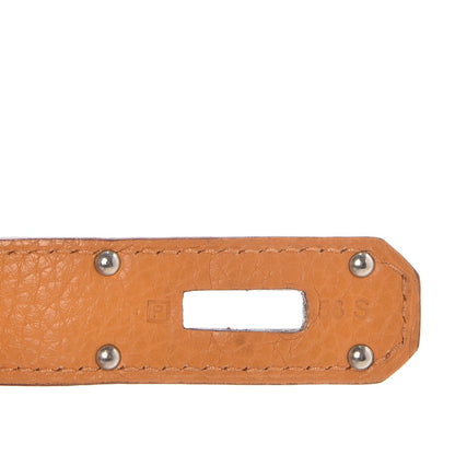 Hermes Taurillon Clemence Eclat Jypsiere 34 Orange Moutarde 6 of 11