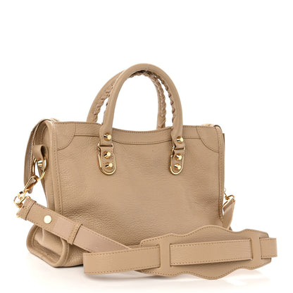Balenciaga Shiny Goatskin Gold Metallic Edge Hardware S City Beige Sahara 3 of 10