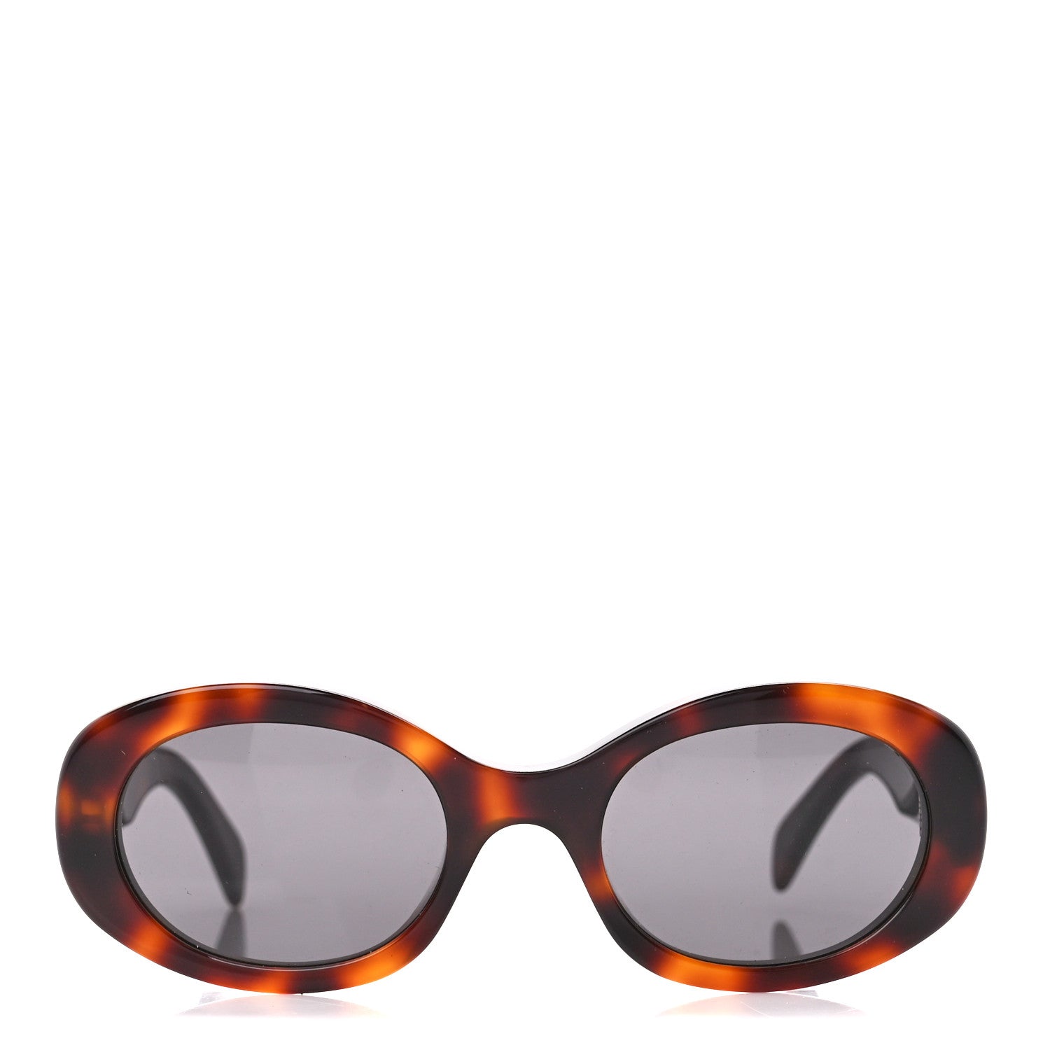 Celine Acetate Triomphe 01 Sunglasses CL 40194U Medium Havana 2 of 8