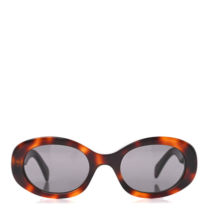 Celine Acetate Triomphe 01 Sunglasses CL 40194U Medium Havana 2 of 8