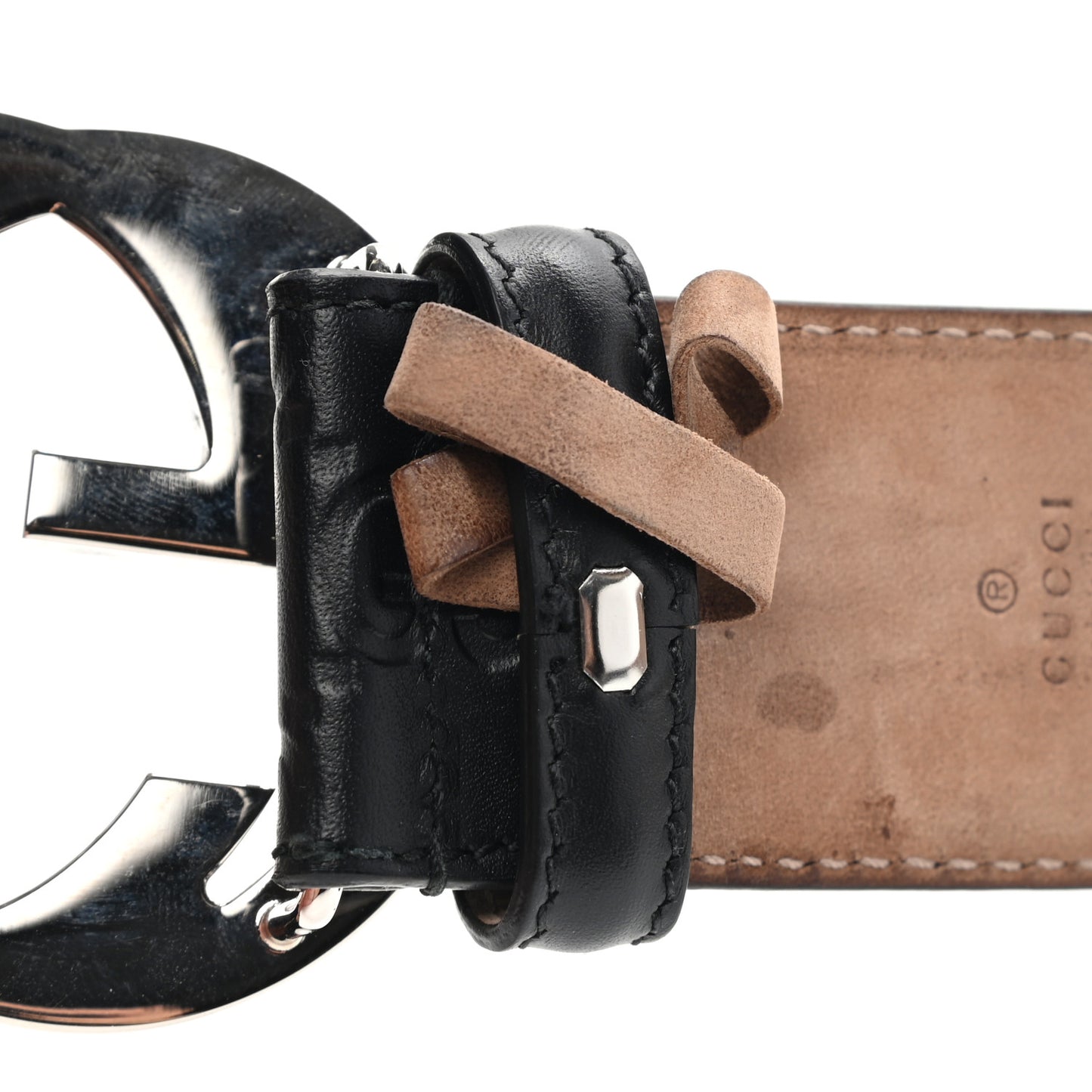 Guccissima Signature Interlocking G 40mm Belt 85 34 Black
