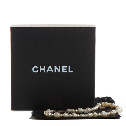 Chanel Irregular Pearl CC Short Necklace Gold 6 of 6