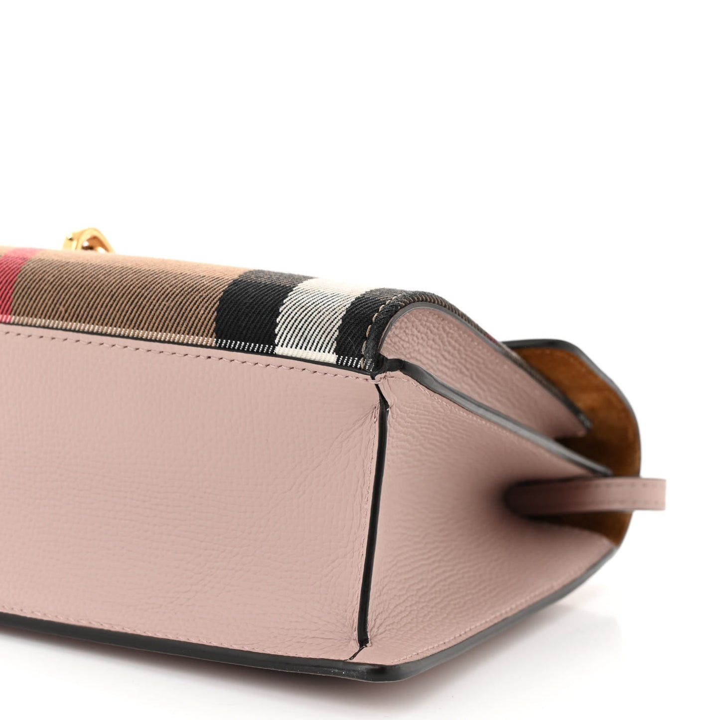 Derby Calfskin House Check Small Macken Crossbody Bag Pale Orchid