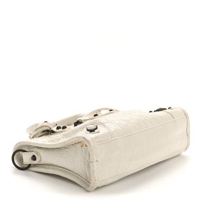 Balenciaga Agneau Classic Hardware Nano City White 5 of 14