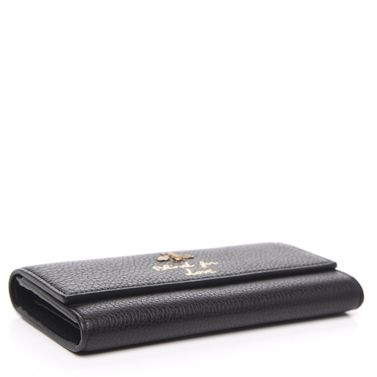 Gucci Calfskin Animalier Continental Wallet Black 4 of 10