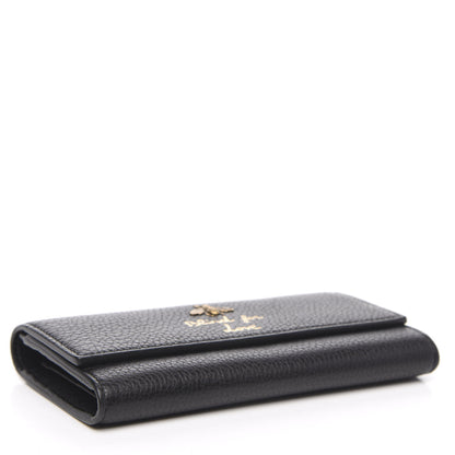 Gucci Calfskin Animalier Continental Wallet Black 4 of 10