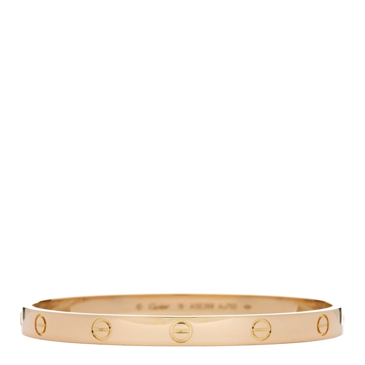 18K Yellow Gold LOVE Bracelet 19