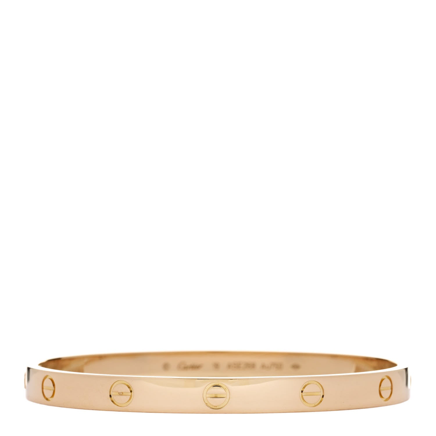 Cartier 18K Yellow Gold LOVE Bracelet 19 1 of 8
