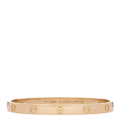 Cartier 18K Yellow Gold LOVE Bracelet 19 1 of 8