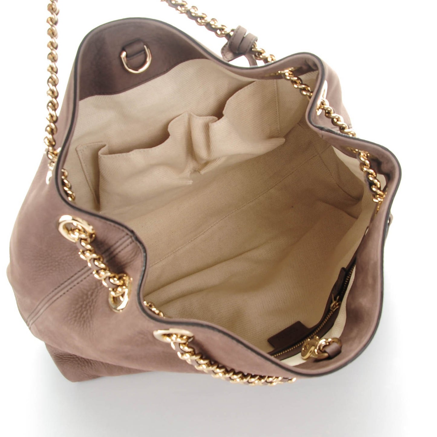Vitello Range Medium Soho Chain Shoulder Bag Grey Field