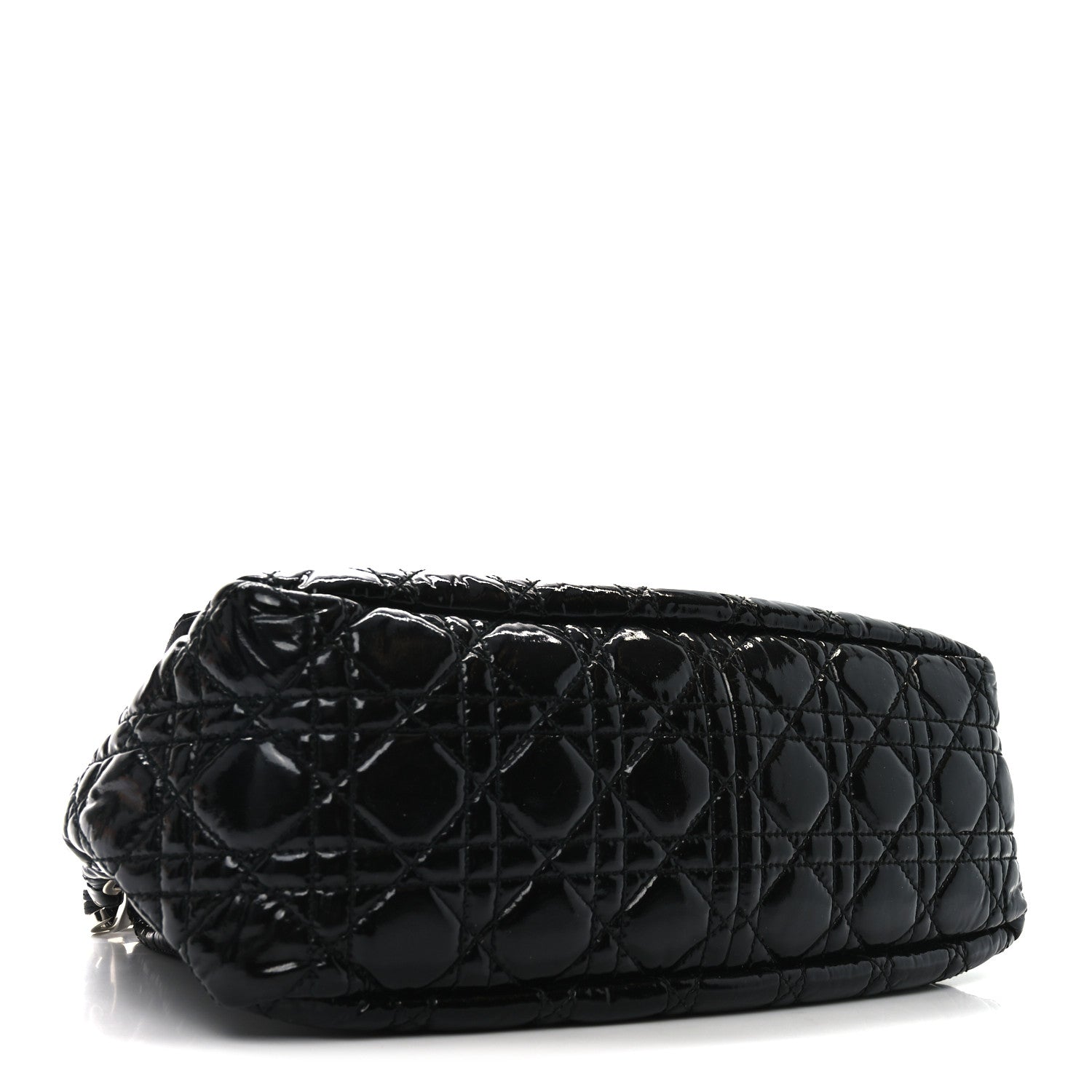 Christian Dior Patent Cannage New Lock Flap Black 4 of 10