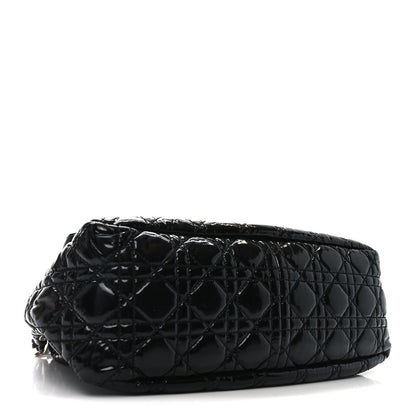 Christian Dior Patent Cannage New Lock Flap Black 4 of 10