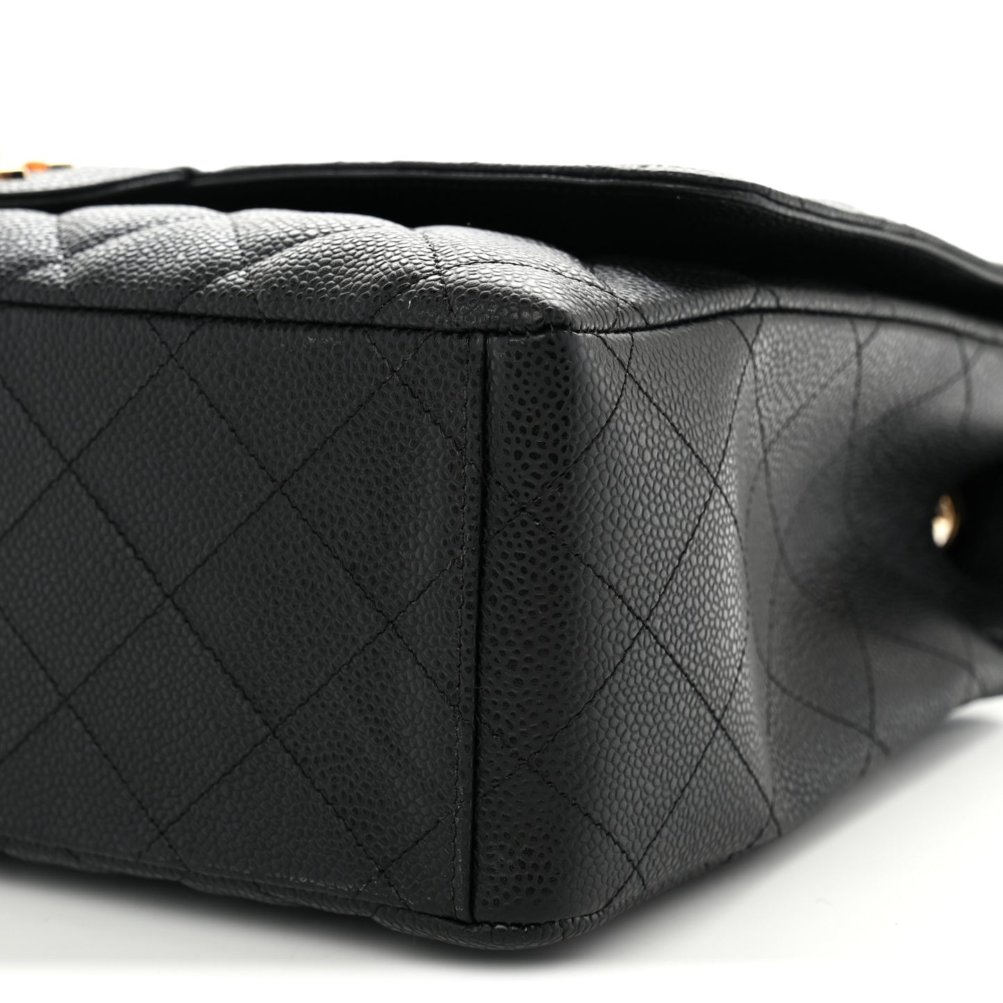 Caviar Maxi Single Flap Black