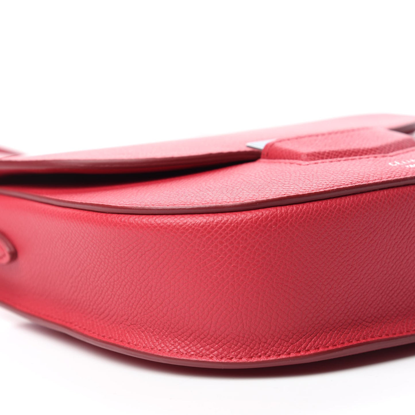 Grained Calfskin Small Trotteur Dark Pink