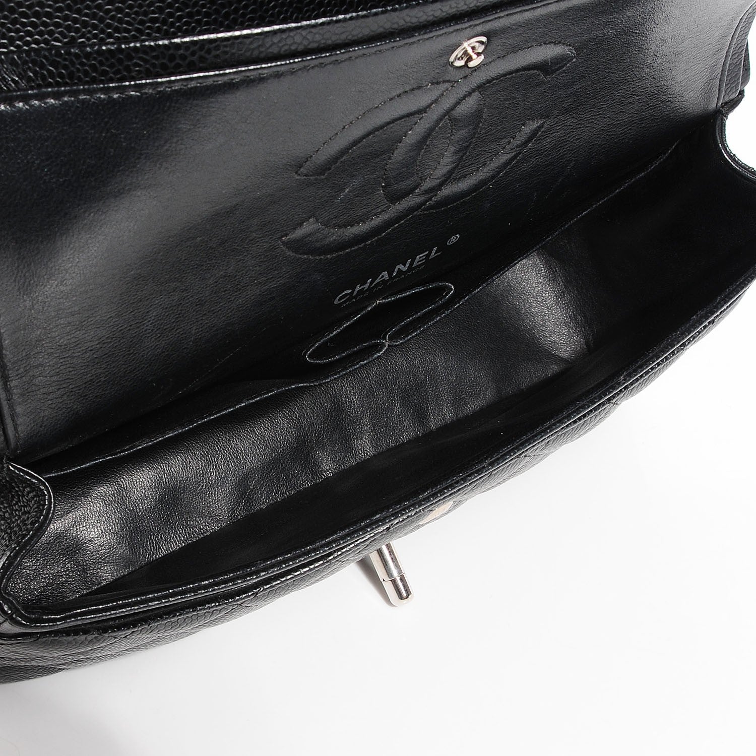 Chanel Caviar Quilted Medium Double Flap Black 5 of 8