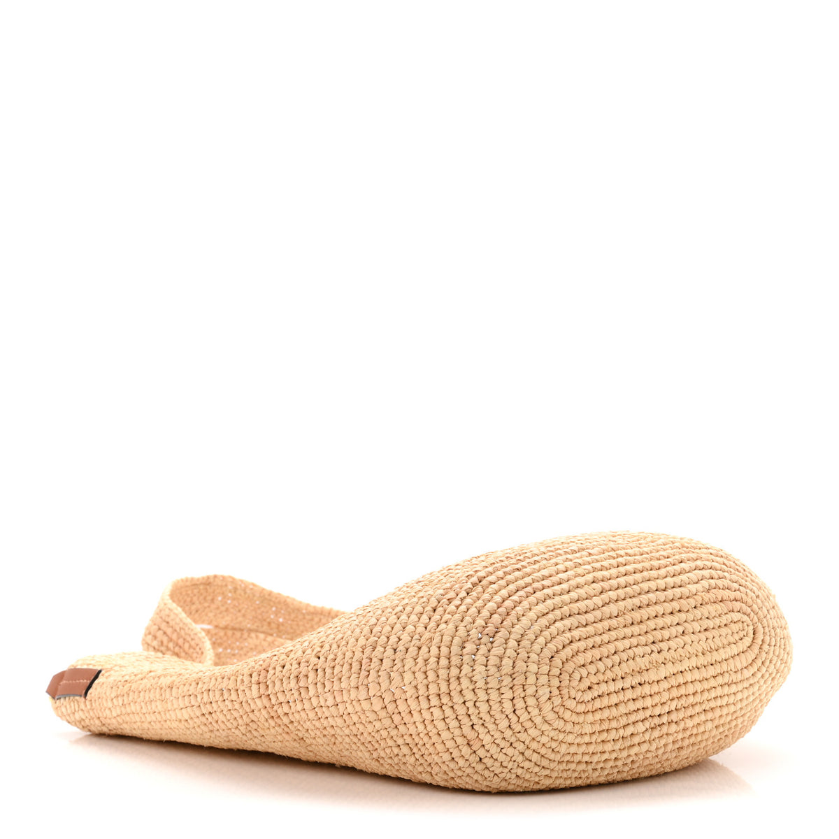 Raffia Mini Slit Tote Bag Natural Tan
