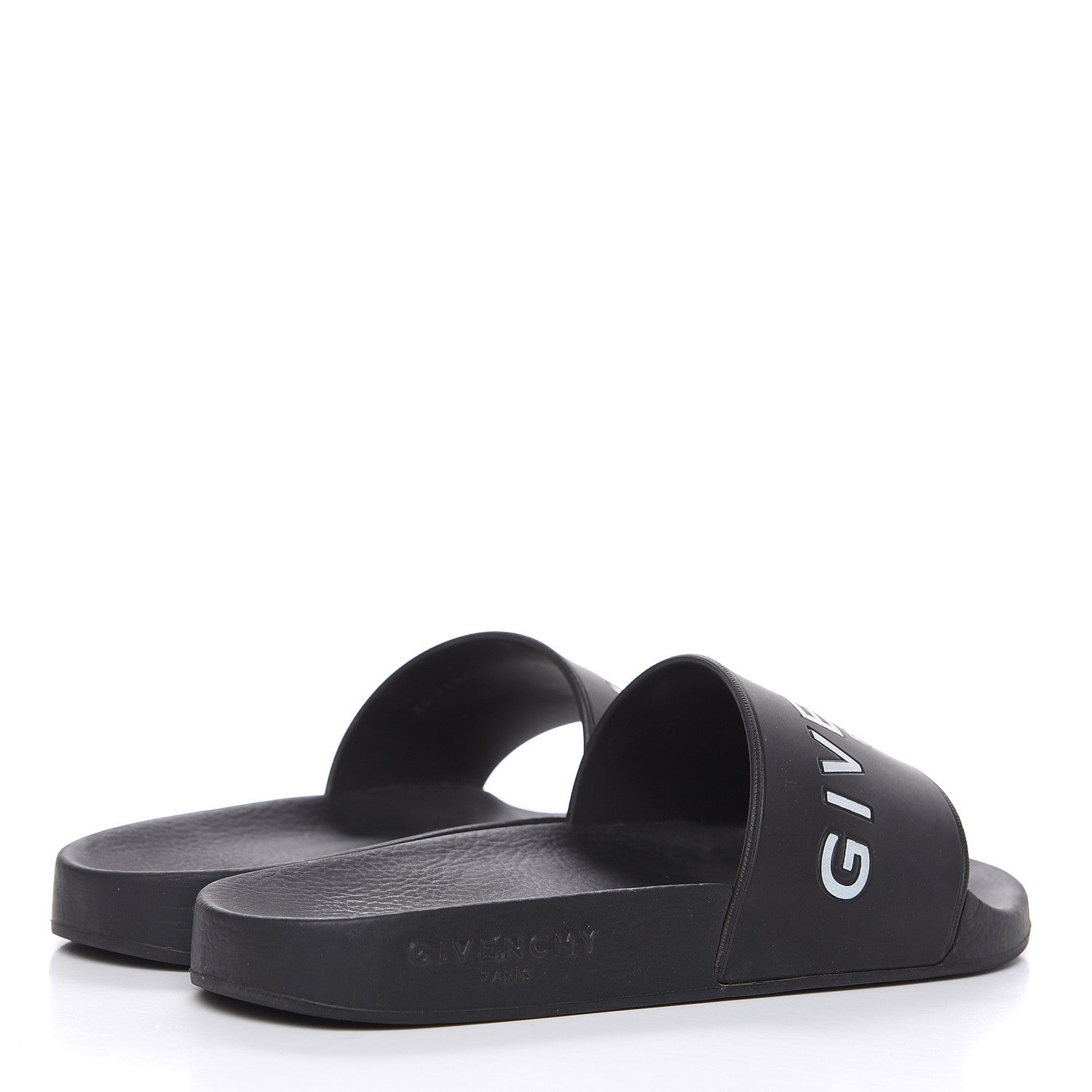 Givenchy Rubber Logo Womens Pool Slide Sandals 36 Black 4 of 9